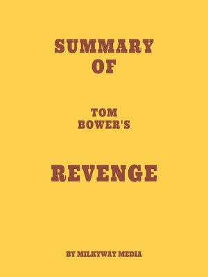 cover image of Summary of Tom Bower's Revenge